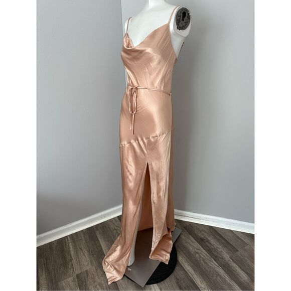 chinese dress ladies Shona Joy La Lune Bias Cowl Maxi Dress in Rose – Coco & Lola